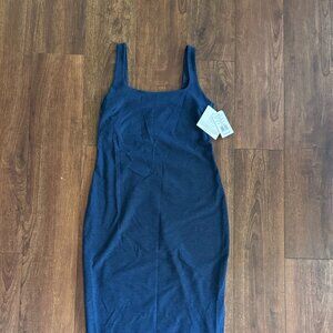 Beyond Yoga Midi Tank Dress Navy Small NWT